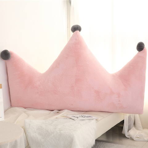 Estilo nórdico corona cojín suave de moda Luna Simple de peluche almohada en forma de corazón como para niños regalos de cinco estrellas cojín trasero ► Foto 1/6