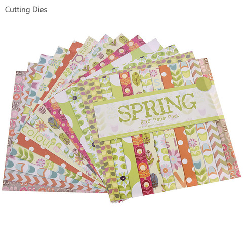 Nueva llegada 12 hojas/lote Rosa álbum de recortes de flores de papel de fondo artístico tarjetas de papel para álbum de recortes DIY artesanía ► Foto 1/6