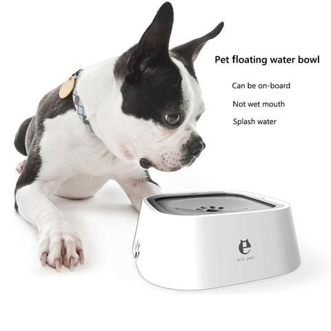 Cuenco de agua potable para perro, 1,5l, cuenco flotante no humectante para gatos, sin derrames, dispensador de agua potable, Bol de plástico ABS para perro ► Foto 1/6