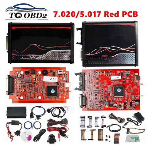 2022 más reciente KTAG V7.020 4LED PCB rojo UE versión KESS V5.017 V2 SW2.23 versión en línea No Tokens Limited KESS 5.017 KTAG 7.020 ► Foto 1/6