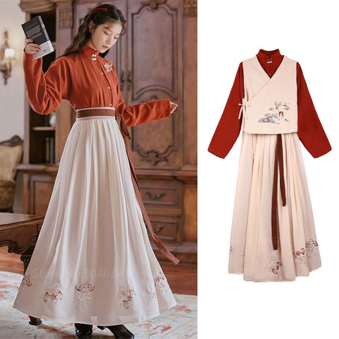 Kimono de estilo tradicional japonés para niña, vestido Vintage para mujer, disfraz Oriental bordado chino, ropa asiática Haori Yukata ► Foto 1/6