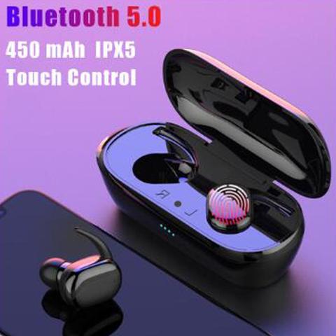Y30 TWS auriculares Bluetooth 5,0 auriculares inalámbricos auriculares deportivos impermeables para Huawei iPhone Samsung Control táctil ► Foto 1/6
