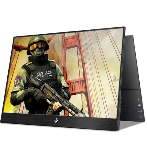 Monitor portátil para videojuegos, 144hz, IPS, 15,6 pulgadas, 1920x1080, FHD, con USB tipo C, para PC móvil, portátil, PS3, PS4, XBOX ► Foto 1/6