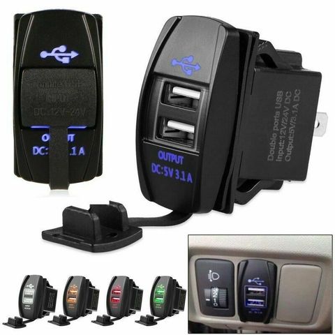 Cargador de coche con 2 puertos, adaptador USB Dual de carga rápida 3,1 para iPhone, Samsung, teléfono Xiaomi ► Foto 1/6