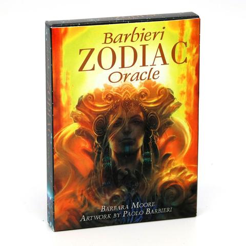 Barbieri-Juego de cartas de oráculo del zodiaco, baraja de cartas, conjunto de astrología, adivinación, cinco idiomas, inglés, español, francés, italiano, alemán ► Foto 1/6