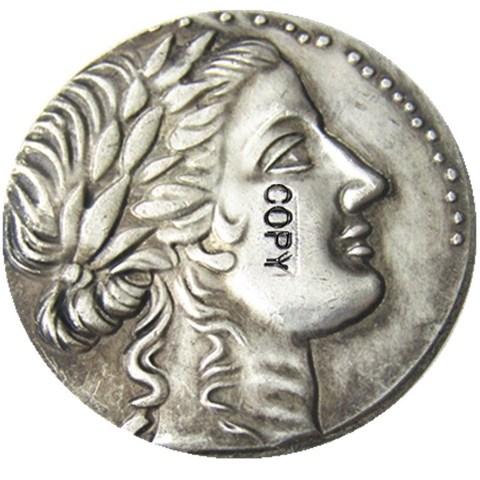 G(43)IONIA ¡Mileto! ¡-! ¿170-160 a. C.? AR tetradracm-moneda de copia chapada en plata ► Foto 1/2