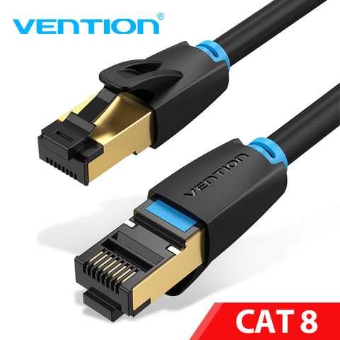 Vention-Cable Ethernet Cat8 SSTP 40gbps supervelocidad Cat 8/7 RJ45, Cable de red de conexión Lan para enrutador, módem, PC, RJ 45 ► Foto 1/6