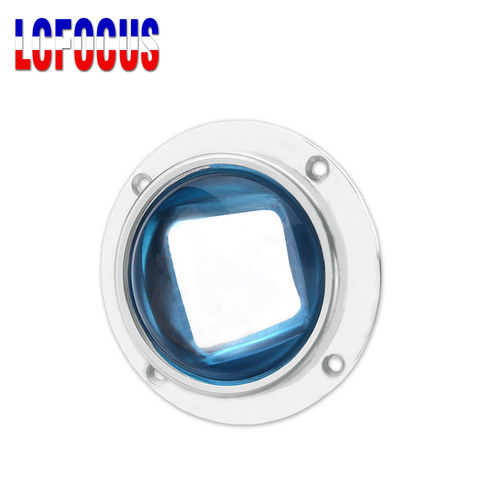 Lente de Cristal óptico LED 30 45 60 90 120 grados 67mm + Reflector colimador + soporte fijo para 20W 30W 50W 100W Chip de alta potencia ► Foto 1/6