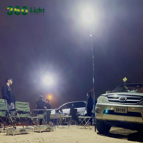 Luz telescópica para exteriores, equipo de iluminación de acampada, luz LED de CC de 12v, linterna de tienda de viaje para carretera, luces de pesca recargables ► Foto 1/6