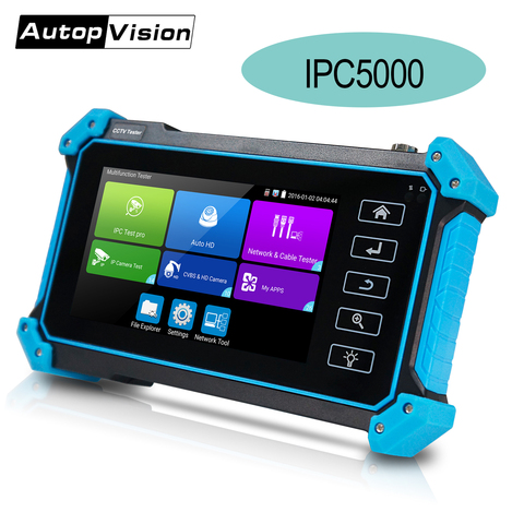 Nuevo llegado IPC-5100 más CCTV Tester monitor 5 pulgadas probador de vigilancia cinco-en-uno Coaxial POE 8MP 1080P AHD TVI CVI ► Foto 1/6