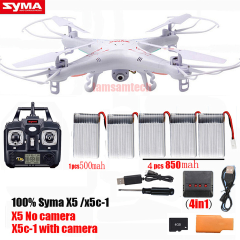 Dron Original Syma X5C/ x5c-1 RC Quadcopter con cámara o Syma X5 rc helicóptero dron sin cámara ► Foto 1/5