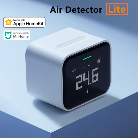 Qingping-Detector de aire lite, pantalla táctil IPS de Retina, Monitor de aire PM2.5 que funciona con la aplicación Mihome, Apple Homekit ► Foto 1/6