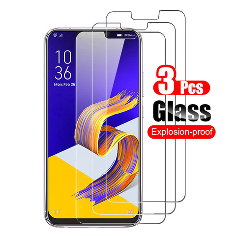 Protector de pantalla de vidrio templado 9H para móvil, película templada prémium para Asus Zenfone 5, ZE620KL, Zenfone 5z, ZS620KL, 3 uds. ► Foto 1/6