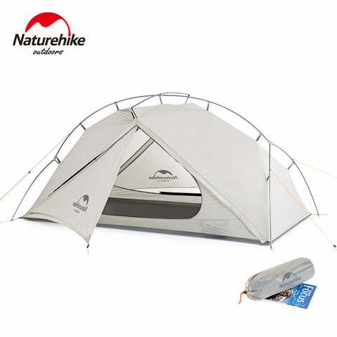 Naturehike VIK 1 camping tent tienda de campaña 1 persona ultraligera individual tienda de campaña ligera portatil senderismo y pesca carpa plegable impermeable exterior carpas de camping y toldos para jardin bushcraft ► Foto 1/6