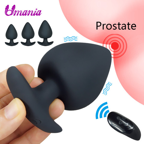 Control remoto Anal enchufe Anal vibrador trasero macho para los hombres y las mujeres sexo Anal juguetes consolador grande mujer, productos sexuales para adultos ► Foto 1/6