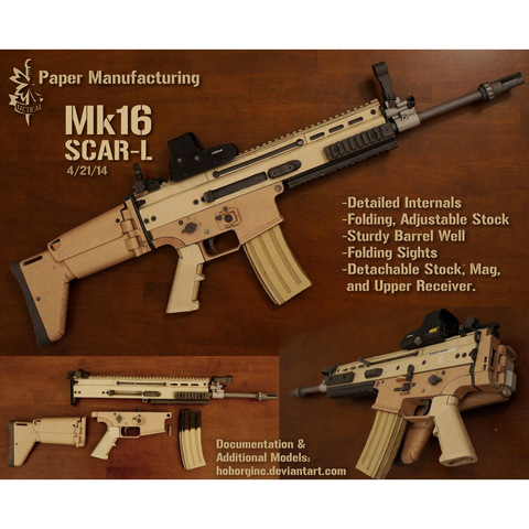 1:1 m6 m6s pistola jogo de guerra mestre chefe arma 3d modelo papel  desenhos artesanais brinquedo militar