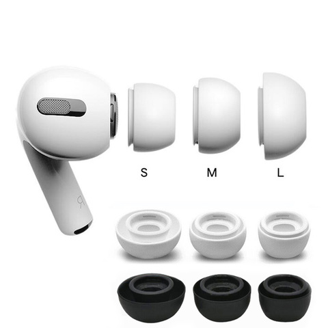 Auriculares de silicona suave funda para auriculares para Apple Airpods Pro 3 auriculares tapones para auriculares ► Foto 1/6