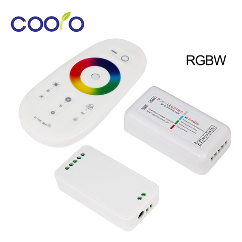Regulador LED de pantalla táctil RGBW 2,4G, inalámbrico, DC12-24V, Control remoto RF táctil para tira de LED RGBW ► Foto 1/6