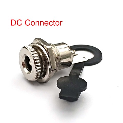 5,5mm X 2,1mm/5,5x2,5, DC Power Jack hembra conector de montura de Panel de montaje en Panel de interfaz Cable de enchufe terminales ► Foto 1/5