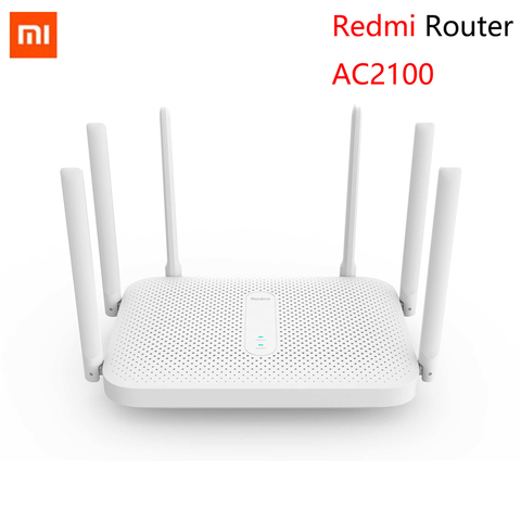 Xiaomi-enrutador inalámbrico Redmi AC2100, Gigabit, 2,4G, 5,0 GHz, banda Dual, 2033Mbps, repetidor Wifi con 6 antenas de alta ganancia ► Foto 1/6