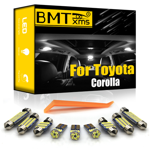 BMTxms Canbus para Toyota Corolla 1988-2022 vehículo LED Interior Domo Luz de mapa lámpara de placa de matrícula de Auto accesorios de iluminación ► Foto 1/6