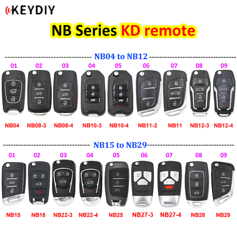 KEYDIY-Control remoto multifuncional NB Series NB04 NB11 NB15 NB18 NB29 NB27 NB18 para KD900 URG200 KD-X2 todas las funciones en uno ► Foto 1/6