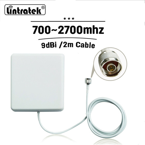 Antena de Panel interior, conector GSM 3G 4G N 700 ~ 2700MHz 9dBi con Cable de 2m para amplificador de señal de Teléfono Móvil #27 ► Foto 1/6