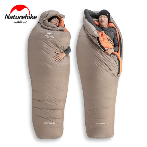 Naturehike-saco de dormir para mamás, Serie de escalada caliente, pluma de ganso, cálido, impermeable, para adultos, para acampar al aire libre, senderismo, Invierno ► Foto 1/6