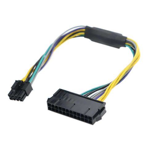 Conectores de ordenador cableado de 24 pines a 8 pines ATX Cable adaptador de fuente de alimentación para DELL Optiplex 3020 7020 9020 Precision T1700 ► Foto 1/6