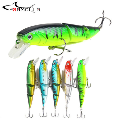 Swimbait-señuelo De Pesca De tres secciones, pesas De 15,3g /11cm, articulados, Isca, Artificial, pececillo, señuelo para trucha ► Foto 1/6