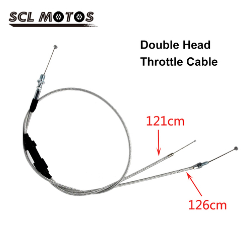 SCL MOTOS-carburador doble de doble cabezal para motocicleta, Cable de acelerador para KEIHIN PZ30mm PZ30 PZ 30, bomba de aceleración ► Foto 1/6