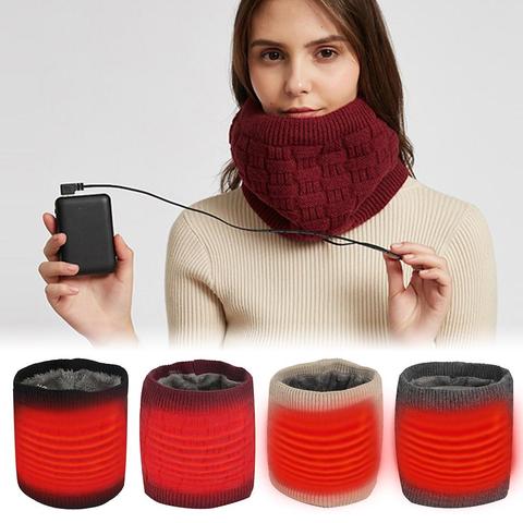 Envoltura de cuello caliente para hombre y mujer, bufanda de calefacción eléctrica para invierno ► Foto 1/6