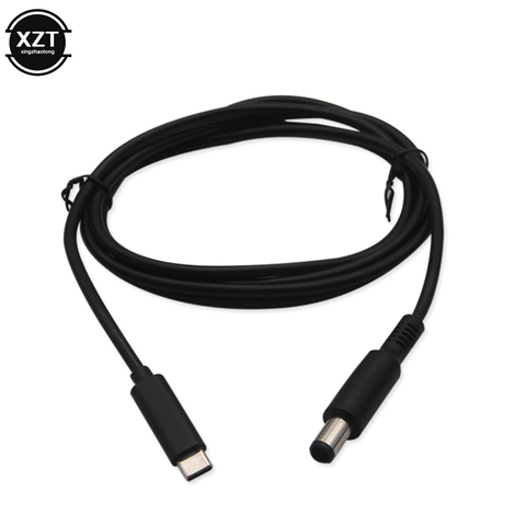 USB 3,1 tipo-C a 7,4mm * 5,0mm adaptador de Cable de alimentación de CC PIN DC PD adaptador de carga rápida para Dell Latitude portátil 3A 1,5 m ► Foto 1/6