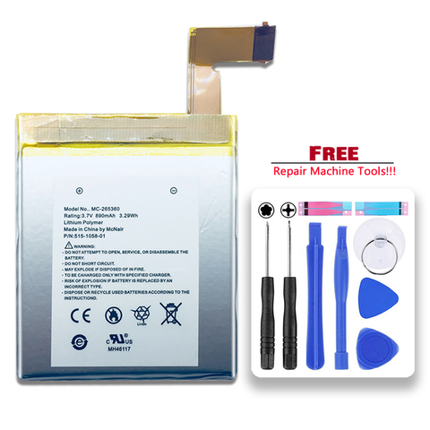 MC-265360 890mAh Replacemeny batería para Amazon Kindle 4 D01100 S2011-001-S DR-A015 ► Foto 1/6