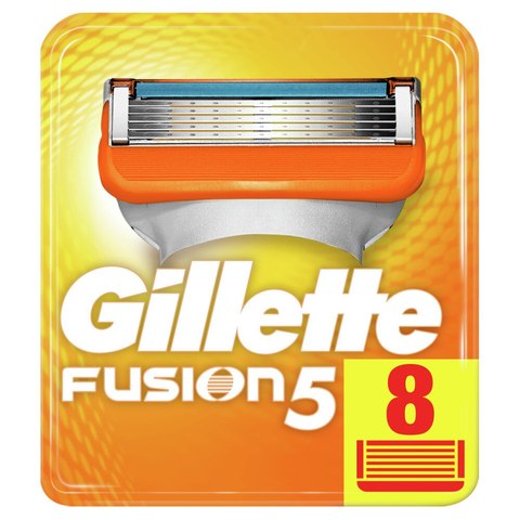 Cuchillas de afeitar extraíbles para hombres hoja de fusión Gillette para afeitar 8 casetes reemplazables de fusión de cartucho de afeitar ► Foto 1/5