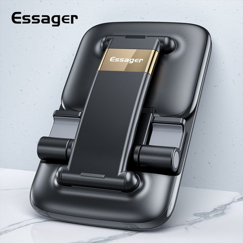 Essager-Soporte de escritorio plegable para teléfono móvil, base de escritorio de Metal ajustable para iPhone 12, iPad, Xiaomi ► Foto 1/6