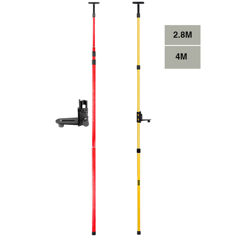 Varilla de nivelación de techo telescópica extensible láser con interfaz de 1/4 