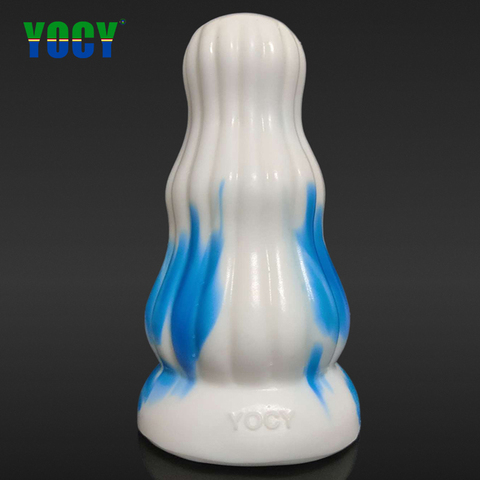 YOCY-consolador de silicona con tapón de culo enorme para hombres y mujeres, juguete Anal suave, curvado, expansor, entrenador Anal grueso, consoladores estilo ventosa, masaje ► Foto 1/6