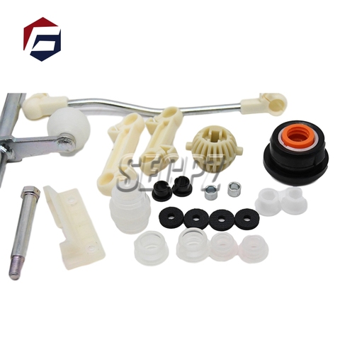 Un conjunto de cambios del coche Conexión de palanca de cambios Kit de reparación para VW GOLF JETTA MK2 1983-1992 Cambio de engranaje de reparación 191711574 191711595A ► Foto 1/6