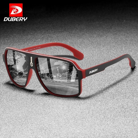 DUBERY-gafas de sol polarizadas para hombre, lentes de sol masculinas de alta moda, con marco de PC, espejo TAC, polarización colorida, UV400, para exteriores, D4, 2022 ► Foto 1/6