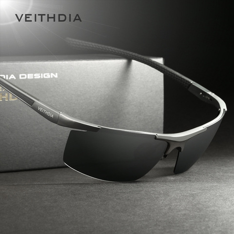 VEITHDIA Recubrimiento de Aluminio Magnesio gafas de Sol Polarizadas de Los Hombres Gafas de Sol de Espejo oculos Masculino Accesorios de Gafas Para Los Hombres 6588 ► Foto 1/6