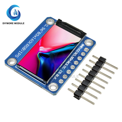 Módulo de pantalla LCD IPS de 0,96 pulgadas, controlador ST7735S a todo Color, interfaz de serie SPI 3,3 V para Arduino ► Foto 1/6