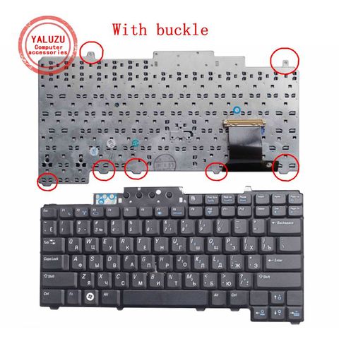 Teclado ruso para DELL Latitude, teclado negro, D620, D630, D820, D830 ► Foto 1/1