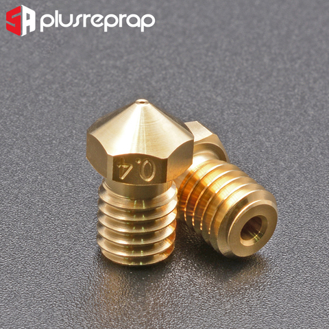 Boquillas de latón de alta calidad para impresora 3D, boquilla roscada de M6 de 0,4mm para extrusora Titan, boquillas 3D V5 V6 j-head Hotend, serie V6 ► Foto 1/2