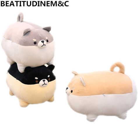 Juguetes de peluche de animales para niños, 1 Uds., 40cm/50cm, Angry Shiba Inu, cojín de sofá suave para decoración del hogar ► Foto 1/6