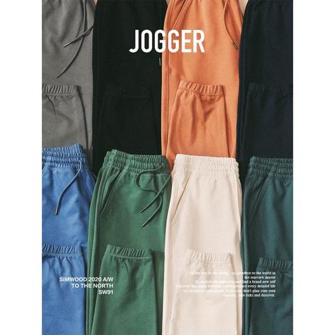 SIMWOOD-Pantalones informales para correr para hombre, chándales cómodos de talla grande, para gimnasio, para Primavera e invierno, SJ130835, 2022 ► Foto 1/6