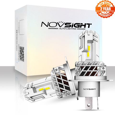 NOVSIGHT-miniluz LED antiniebla para coche, luz Led Mini H4 H7 H1 H11 H8 HB4 9005 HB3, bombillas de faros de automóvil de 50W, accesorios de 10000LM, 6000K ► Foto 1/6