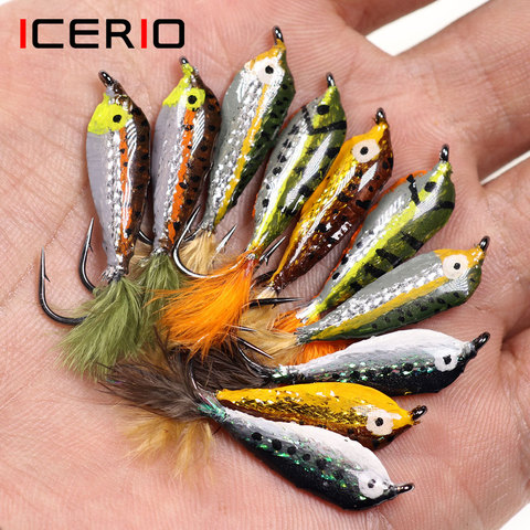 ICERIO 3 uds epoxi cuerpo peces serpentina moscas trucha y trucha arco iris pesca cebo #4 ► Foto 1/6