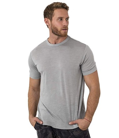 Camiseta de lana merina para hombre, camisa de lana de capa Base, 100%, 2022 gramos, transpirable, Anti-olor, talla S-XXL, 170 ► Foto 1/6