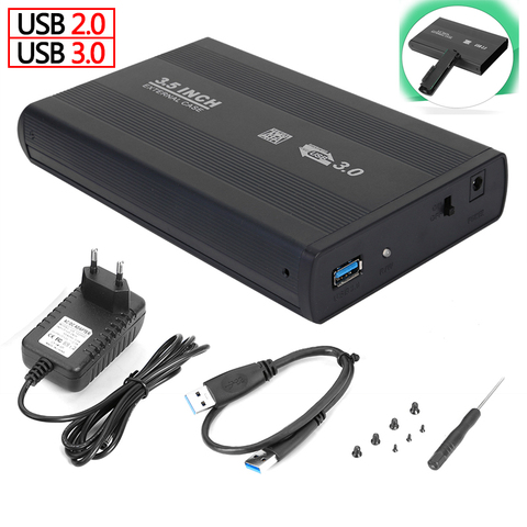 Adaptador de disco duro externo SATA a USB 3,5, carcasa de disco duro externo de 3,0 pulgadas, carcasa de HDD USB 2,0 para caja de SSD de 3,5 HDD ► Foto 1/6